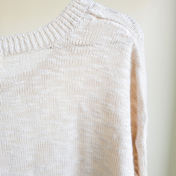 Pink Rose Cream, Pink, Navy Sweater Size Medium - Picture 7 of 9